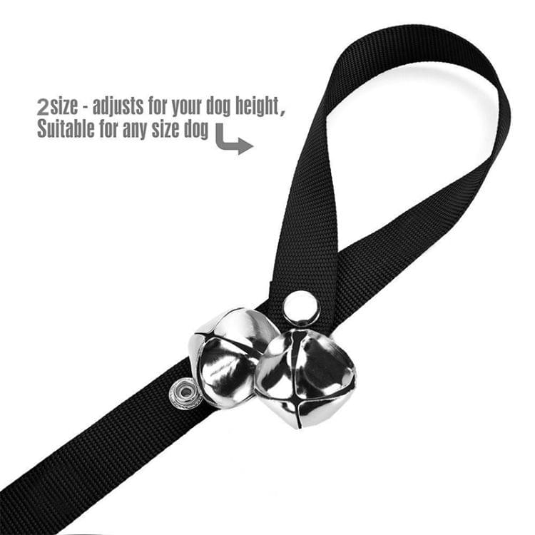 Pet Dog Training Bell Nylon Rope Traction Rope Doorbell Leash Dog Anti-lost Bell with 7 Bells (Blue)