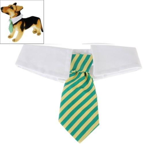 Pet Dog Bow with Hook Loop Sticky(Green)