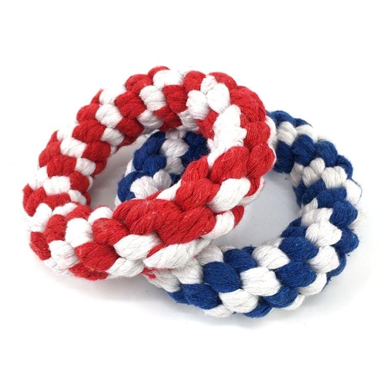 Braided Cotton Rope Training Biting Interactive Teeth Cleaning Chews Toy, Size: 10.5 x 3.0m, Random Color Delivery