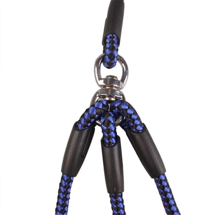 Pet Dog Nylon 3 in 1 Traction Rope Pet Walking Leads With Handle, Length: 124cm(Magenta)