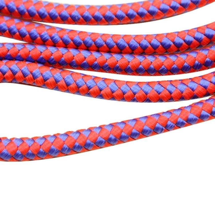 Pet Dog Nylon 3 in 1 Traction Rope Pet Walking Leads With Handle, Length: 124cm(Magenta)