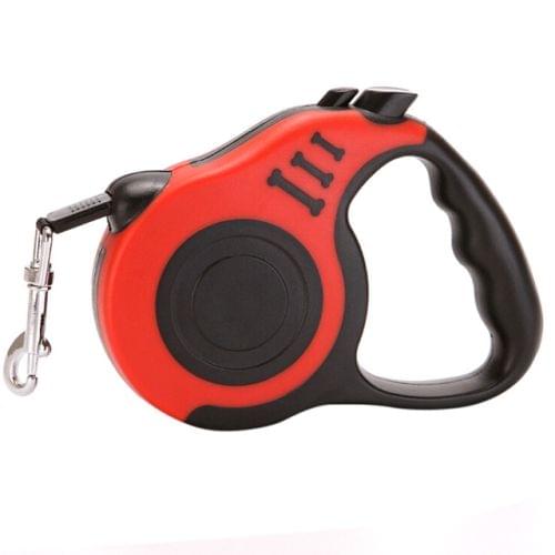 Retractable Dog Leash Automatic Flexible Dog Puppy Cat Traction Rope Belt Dog Leash for Small Medium Dogs Pet Products, Size:3m(Red)