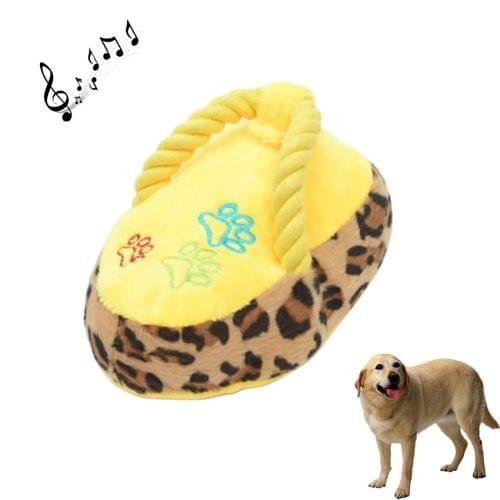 Flip Flops Shape Squeaky Pet Toy, Random Color Delivery