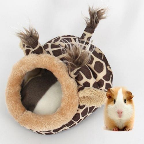 Lovely Mini Giraffes Shape Guinea Pig Pet Beds, Comfortable Spider Hamster Cotton Pet House, Size: S, 19*17*13 cm, Random Color and Style Delivery