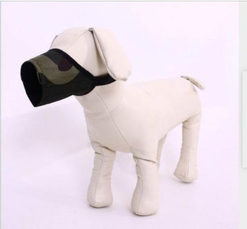 Pet Supplier Dog Muzzle Breathable Nylon Comfortable Soft Mesh Adjustable Pet Mouth Mask Prevent Bite, Size:16cm(Camouflage)