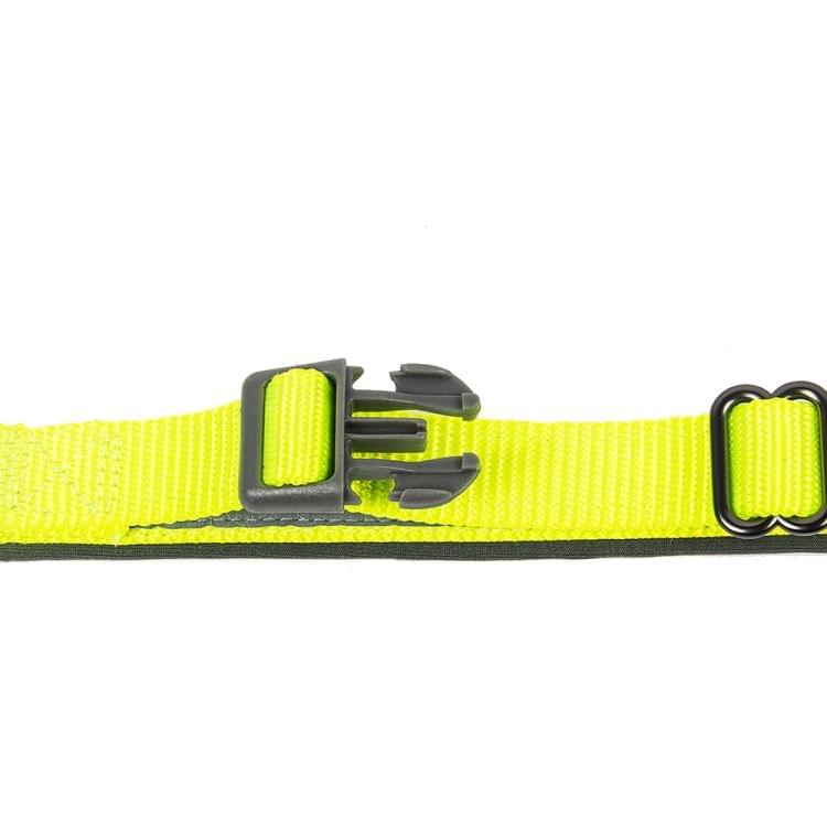 1427 Nylon + Submersible + Reflector Bar Adjustable Dog Collar, Adjustable Range: 2.5x(50-66)cm,Size:L(Green)