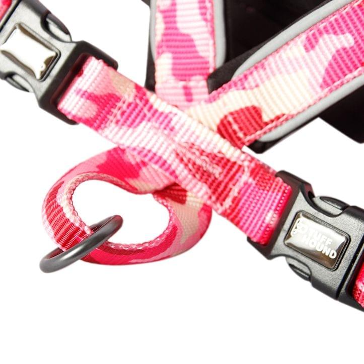 Tuffhound 1628 Adjustable Dog Chest Strap Collar Belt,Size:S, 2x40x(46-56)cm(Red)
