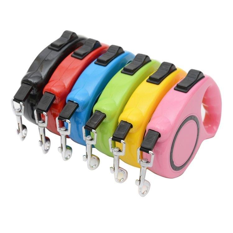 Pet Retractable Leash Automatic Extending Pet Walking Leads, Length: 5m (Red)