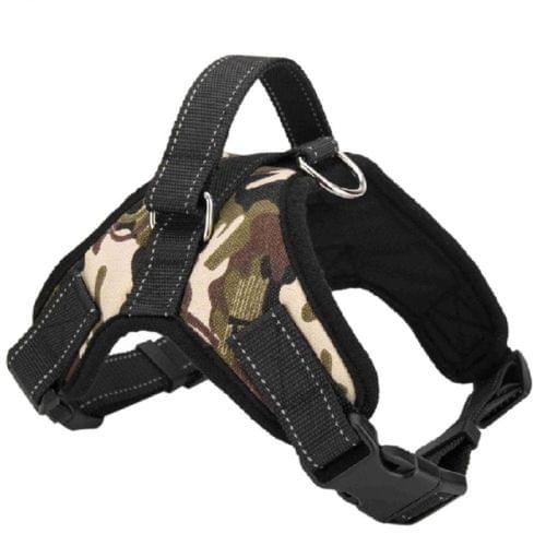 Adjustable Harness For Small Medium Large Dogs Pet Walking Hand Strap, Size:M(Camouflage)