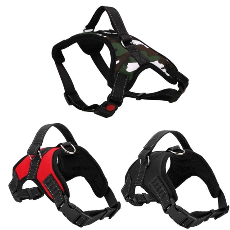 Adjustable Harness For Small Medium Large Dogs Pet Walking Hand Strap, Size:M(Camouflage)