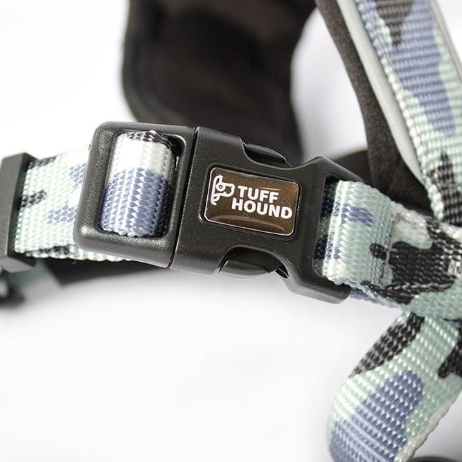 Tuffhound 1628 Adjustable Dog Chest Strap Collar Belt,Size:L, 2.5x54x(64-78)cm (Grey)