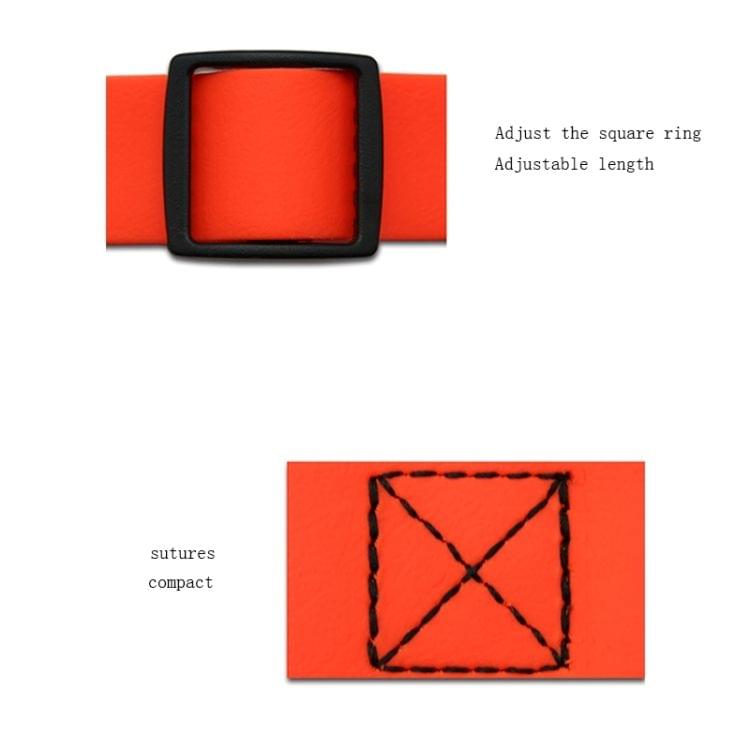 PVC Material Waterproof Adjustable Dual Loop Pet Dogs Collar, Suitable for Ferocious Dogs, Size: XS, Collar Size: 20-32 cm (Red)
