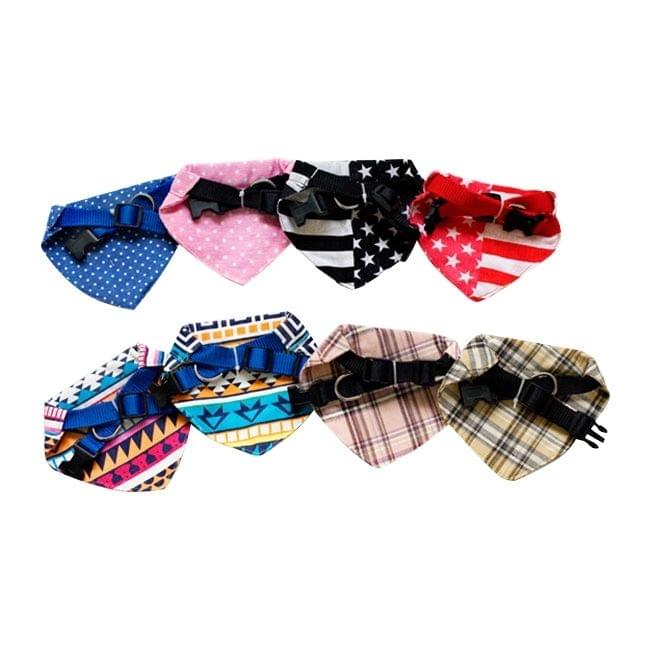 Cute Triangle Pet Eating Neckerchief Bib, Size: L (Neck Circumference: 43 - 55cm), Random Pattern Delivery
