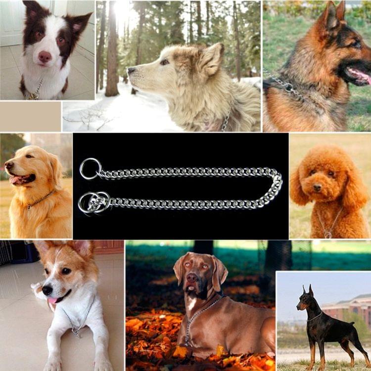 50cm x 3mm Pet P Chain Pet Collars Pet Neck Strap Dog Neckband Snake Chain Dog Chain Dog Collar