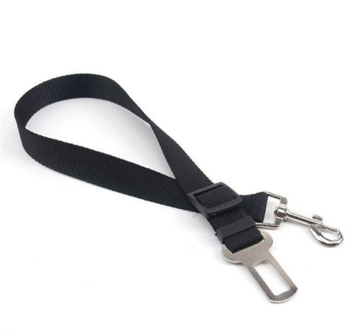 2 PCS Nylon Harness Leash Clip Pet Dog Car Seat Belt Security Belt(Black)