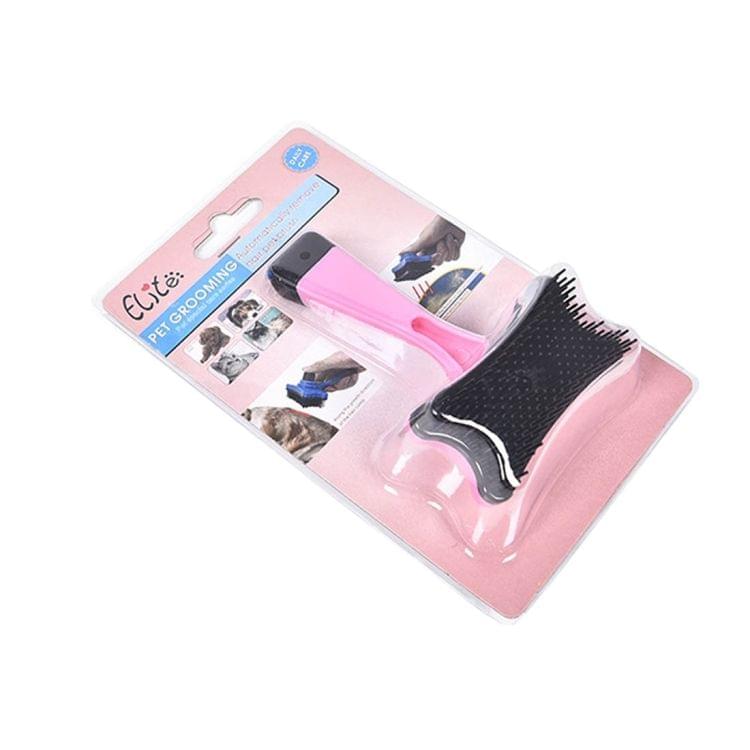 Elite Multi-functional Plastic Grooming Comb Cut Tangles Tool Pet Brushes(Pink)