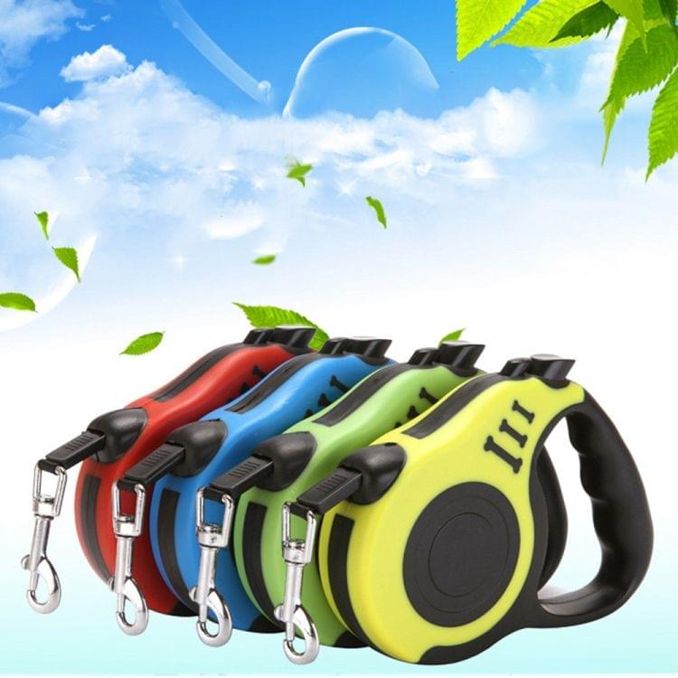 Retractable Dog Leash Automatic Flexible Dog Puppy Cat Traction Rope Belt Dog Leash for Small Medium Dogs Pet Products, Size:5m(Green)