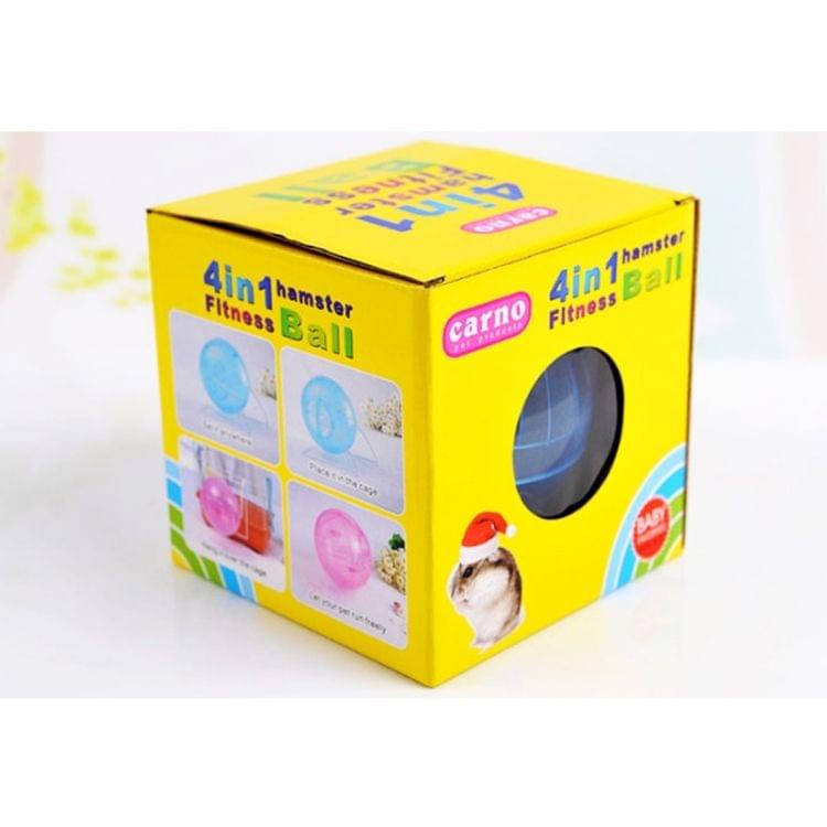 Pet Small Toy Hamster Mute Running Ball with Bracket, Random Color Delivery, Diameter: 12cm