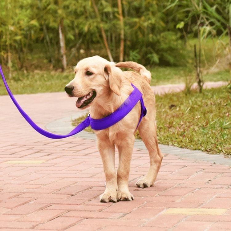 Pet Dogs Nylon Comfortable O-ring A7 Chest Harness Lead Leash, Size: XS, Adjustable Range: 42-50cm(Purple)