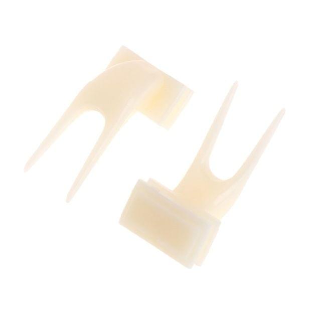 10 PCS Birds Parrots Fruit Fork Pet Supplies Plastic Food Holder Feeding On Cage Pet Supplies(L)