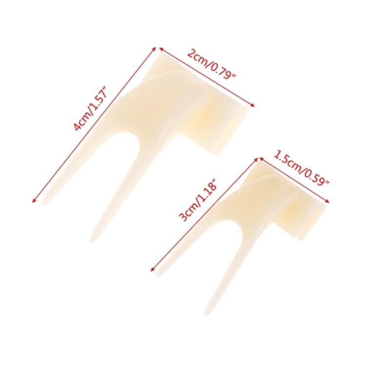 10 PCS Birds Parrots Fruit Fork Pet Supplies Plastic Food Holder Feeding On Cage Pet Supplies(L)