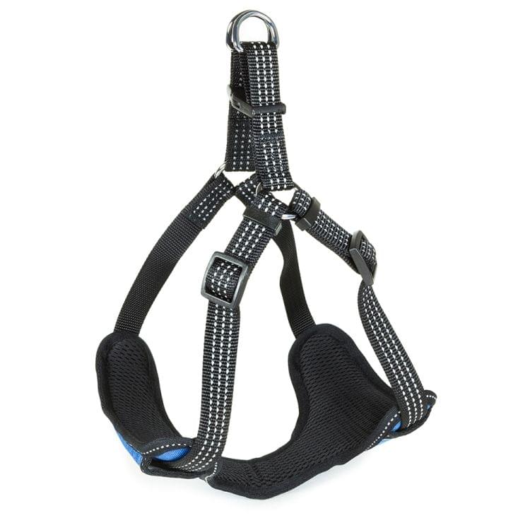 Tuffhound 1619 Adjustable Dog Harness Lead Leash Collar Belt,Size:L, 2.5x(61-86)cm (Blue)