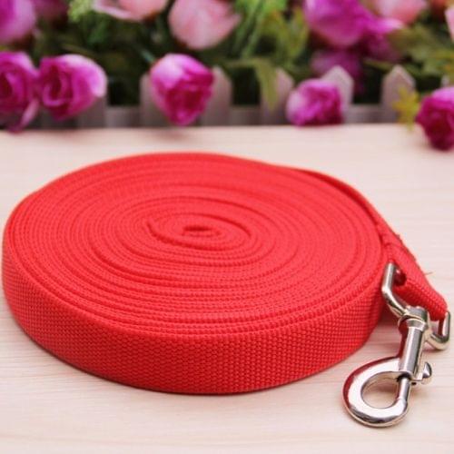 Outdoor Safety Training Dog Chain Pet Collar Dog Leash, Size:6mx2.5cm(Red)