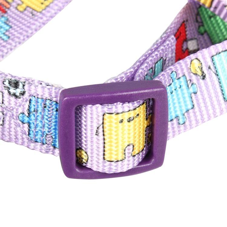 Tuffhound 1634 Adjustable Dog Harness Lead Leash Collar Belt,Size:M, 2x(35-58)x(42-70)cm (Purple)