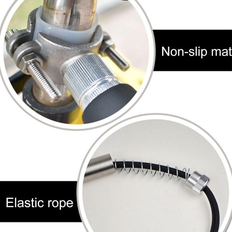 Pet Supplies Stainless Steel Bicycle Pet Dog Traction Rope Leash, Stainless Steel Pipe Diameter: 2x42.5cm(Black)