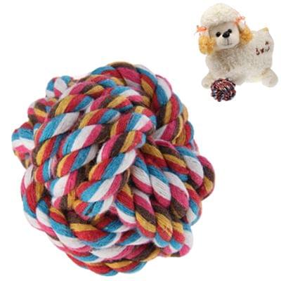 Cotton Rope Ball for Pets / Dog Cat Toy, Diameter 6.5cm, Random Color Delivery