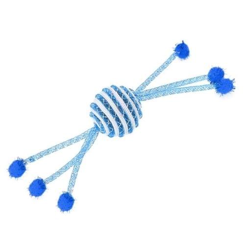 3 PCS Cat Grinding Toy Ball Rotating Cat Interactive Toy(Blue)