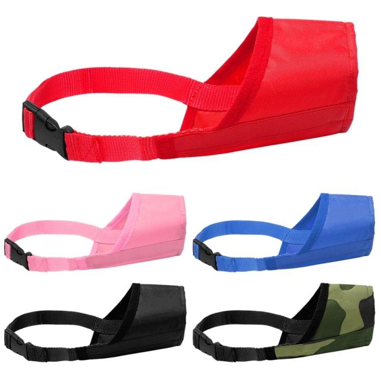 Pet Supplier Dog Muzzle Breathable Nylon Comfortable Soft Mesh Adjustable Pet Mouth Mask Prevent Bite, Size:12cm(Camouflage)