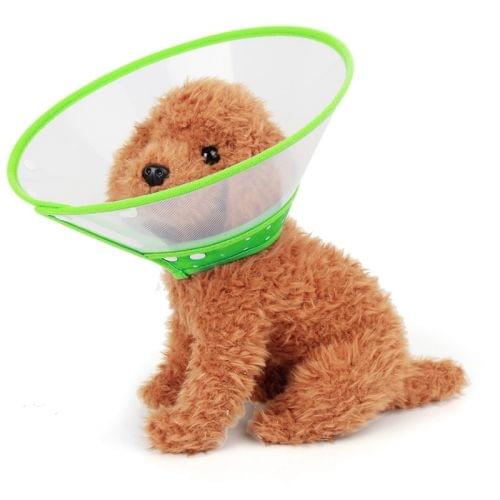 Elizabeth Pet Collar Headgear Ruff Funnel Cover Anti Bite Lick Safety Practical Neck Protective, Size: S, Suitable for Neck 15-20cm(Green)