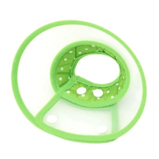 Elizabeth Pet Collar Headgear Ruff Funnel Cover Anti Bite Lick Safety Practical Neck Protective, Size: S, Suitable for Neck 15-20cm(Green)