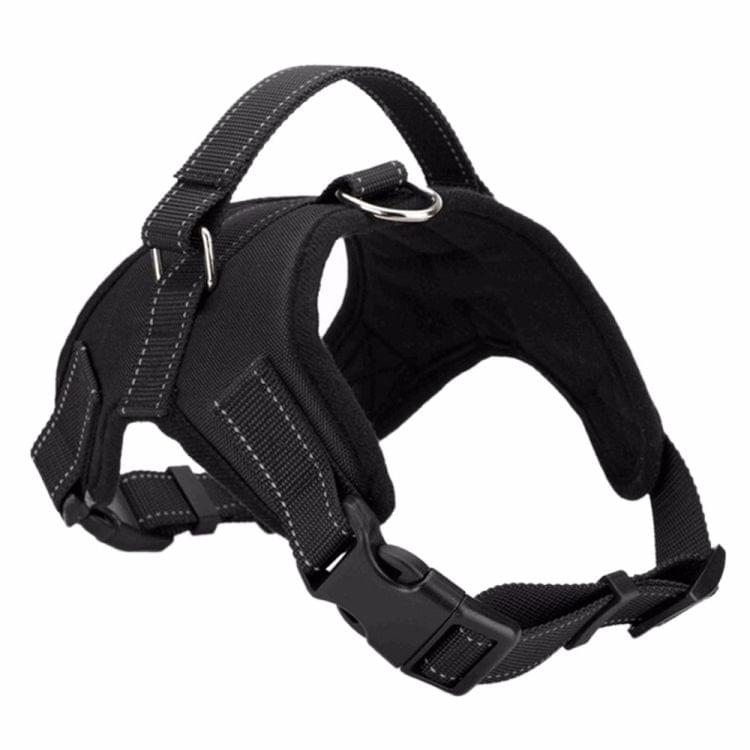 Adjustable Harness For Small Medium Large Dogs Pet Walking Hand Strap, Size:XL(Black)