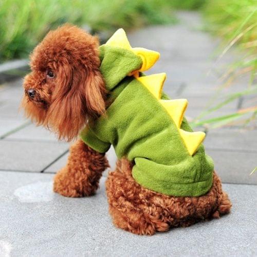 Cute Dinosaur Shaped Pet Costume, Size: S, Back Length: 23cm, Chest: 35cm