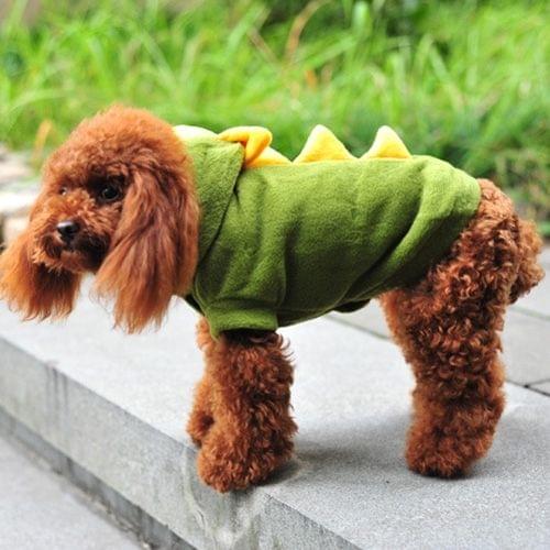 Cute Dinosaur Shaped Pet Costume, Size: S, Back Length: 23cm, Chest: 35cm