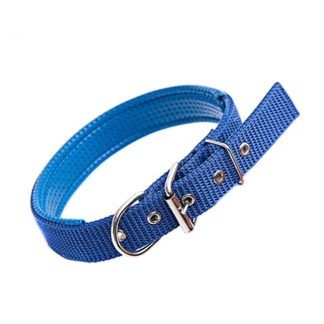 Foam Cotton  Polyester Pet Collars Pet Neck Strap Dog Neckband Cats Dogs Collars, 3.5cm x 57cm (Blue)