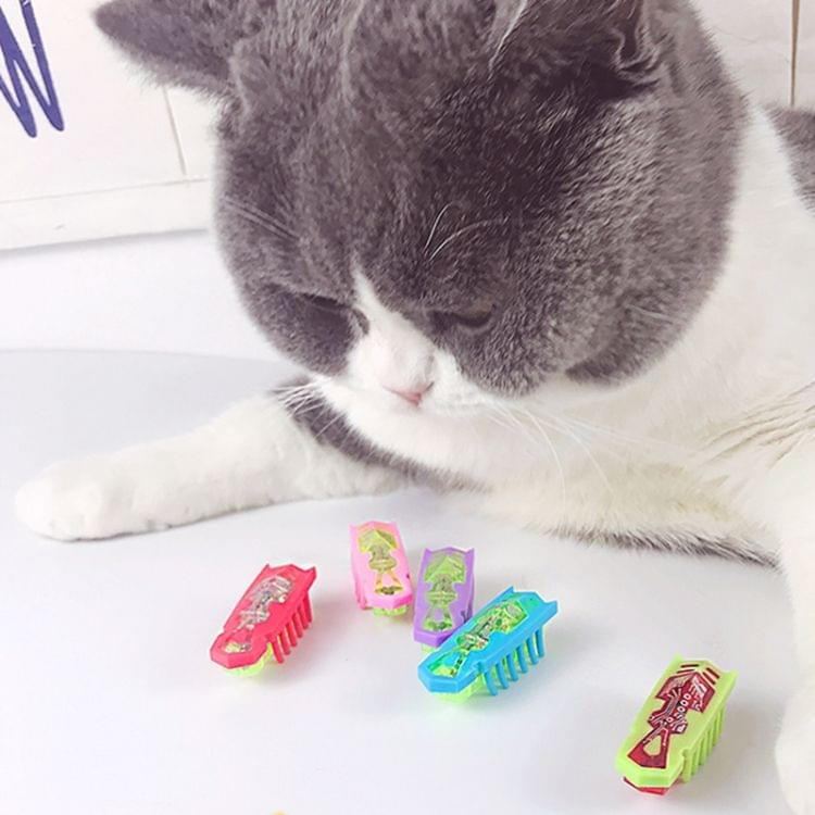 Electric Mouse Funny Cat Stick Cat Interactive Pet Toy Electronic Mouse(Red)