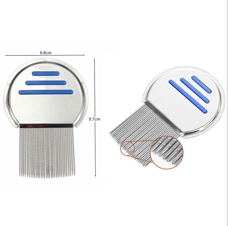 Pet Comb Dog Flea Cleaning Comb Stainless Steel Threaded Needle Comb Removal Beauty Products(Green)