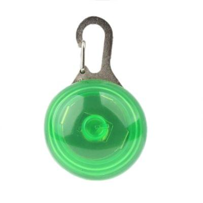 Round Shape Pet Safety Flash Pendant(Green)