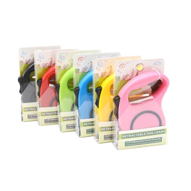 Pet Retractable Leash Automatic Extending Pet Walking Leads, Length: 5m (Green)
