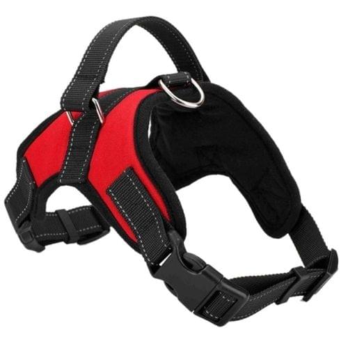 Adjustable Harness For Small Medium Large Dogs Pet Walking Hand Strap, Size:M(Red)