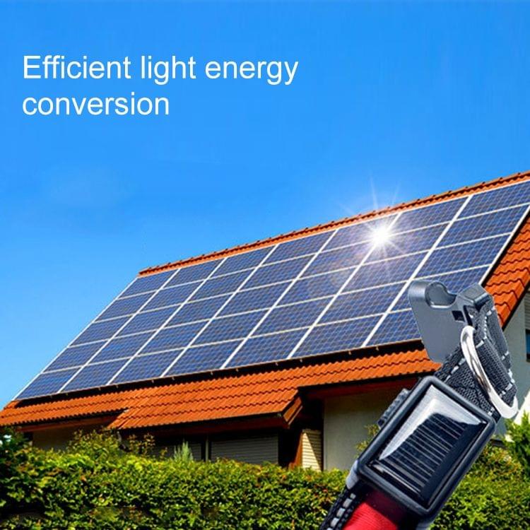Medium and Large Dog Pet Solar + USB Charging LED Light Collar, Size: L, Neck Circumference Size: L, 50-60cm(Green)