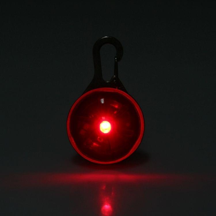 Round Shape Pet Safety Flash Pendant(Red)