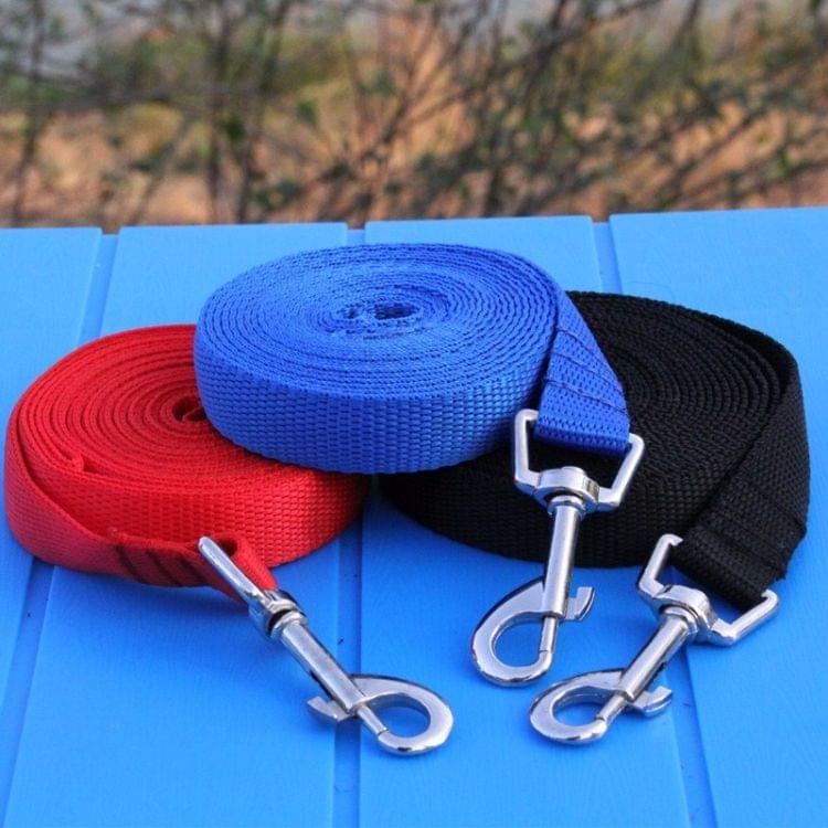 Outdoor Safety Training Dog Chain Pet Collar Dog Leash, Size:1.5mx2.5cm(Blue)