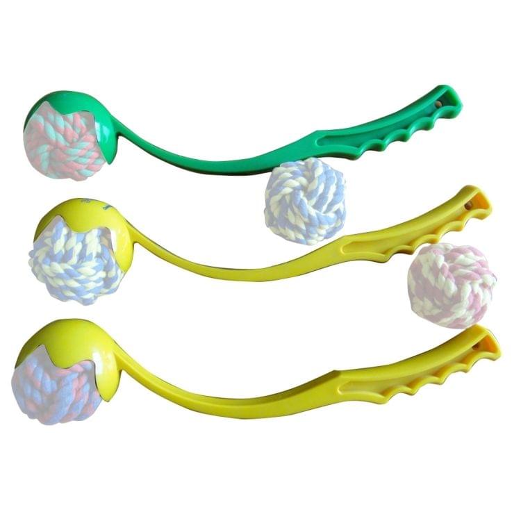Pet Pick Up Training Ball Throwing Toys with Ball for Dogs / Cats, Random Color Delivery