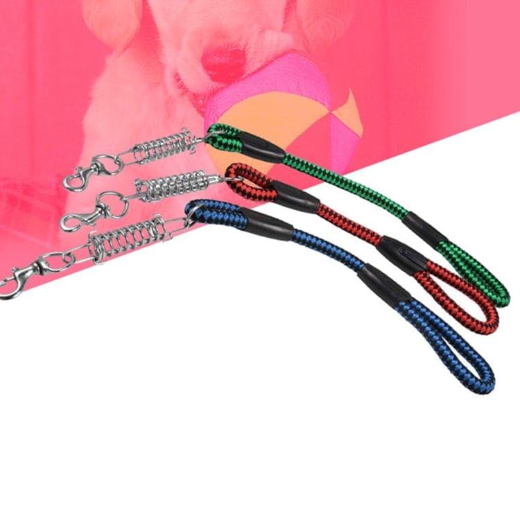 Pet Dogs PP Cruciferae Cushion Round Rope Nylon Neoprene Padding Pets Traction Lead Leash, Size: 1.2*120cm(Red)