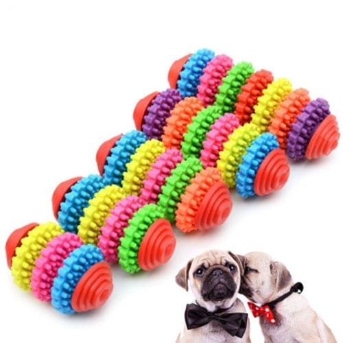 5 PCS Colorful Swivel TPR Pet Toys, Random Color Delivery