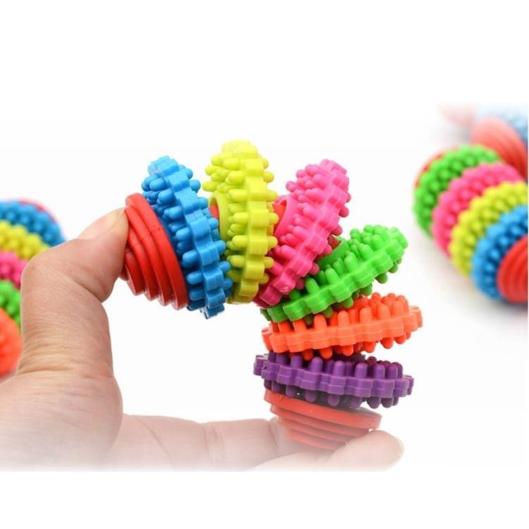 5 PCS Colorful Swivel TPR Pet Toys, Random Color Delivery